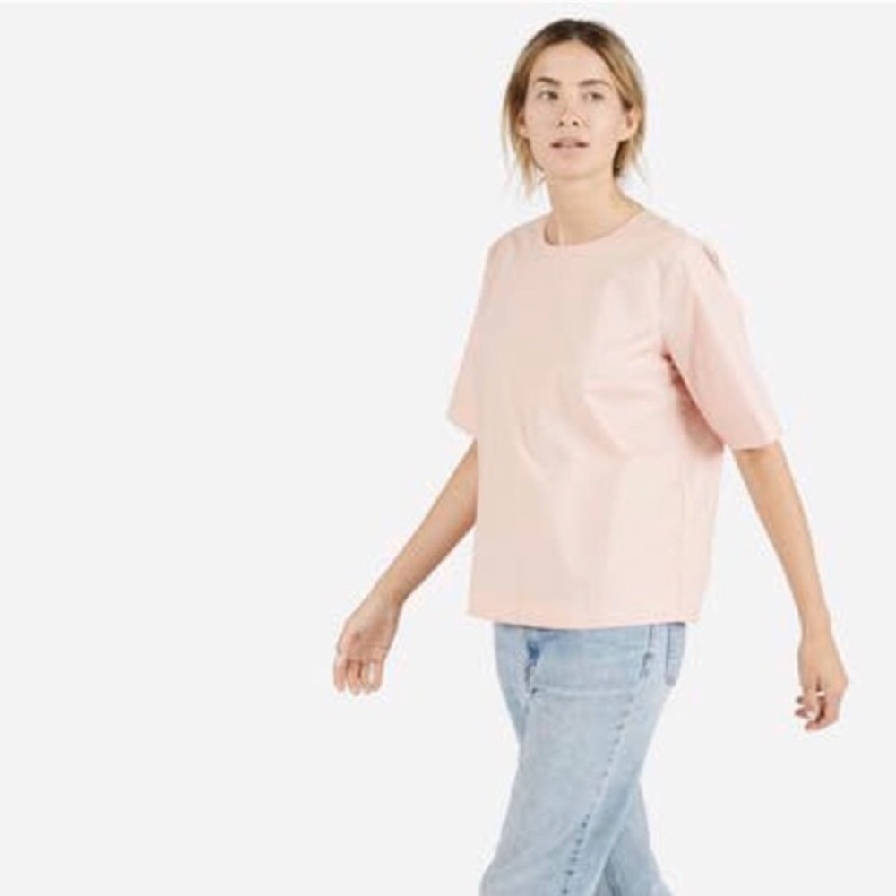 Everlane The Structure Tee Pink Large